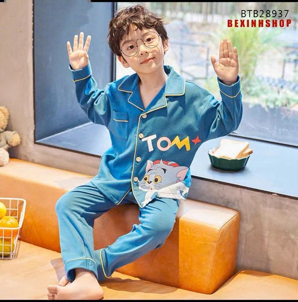 Pijama dài tay Tom&Jerry dễ thương cho bé trai BTB28937