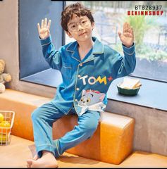 Pijama dài tay Tom&Jerry dễ thương cho bé trai BTB28937