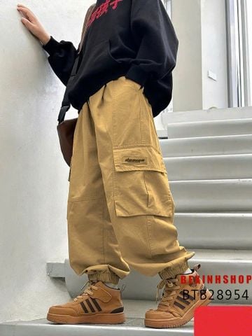Quần jogger kaki túi hộp cho bé trai BTB28953