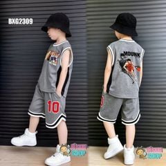 Bộ sát nách tay lỡ phối bo thể thao SLAMDUNK siêu ngầu cho bé trai BXG2309