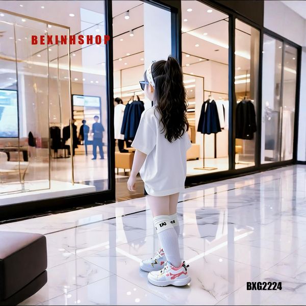 [BexinhshopVN] Set áo giấu quần in Ngựa thần tài bé gái BXG2224