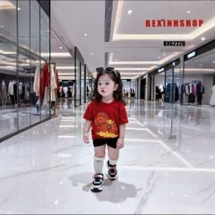 [BexinhshopVN] Set áo giấu quần in Ngựa thần tài bé gái BXG2224