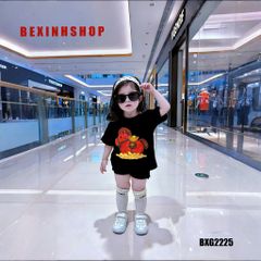 [BexinhshopVN] Set áo giấu quần in Ngựa thần tài bé gái BXG2224