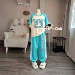 Set thể thao BrookLy 23 quần jogger nhà Bé Xinh - outfit cho bé gái mùa Thu BXG2525