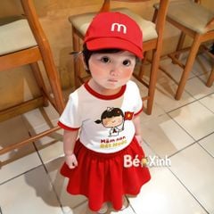 Bộ áo kèm quần/chân váy nhà Bé Xinh Shop MẦM NON ĐẤT NƯỚC cực iu cho bé trai bé gái BXG2476