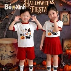 [HALLOWEEN] Bộ đồng phục nhà Bé Xinh cho bé trai & bé gái chơi lễ HALLOWEEN BXG1918