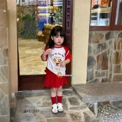 Bộ đồng phục bé trai & bé gái chơi lễ in Em bé yêu nước BXG1804 ( KHÔNG KÈM BALÔ)