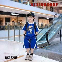 Bộ thun Hiphop bé trai in gấu Bóng Chày BXG2215