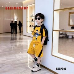 Bộ thun Hiphop bé trai in gấu Bóng Chày BXG2215