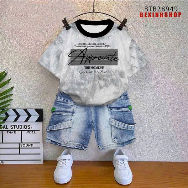 Set Jean wash túi hộp phối dây cực ngầu cho bé trai BTB28949