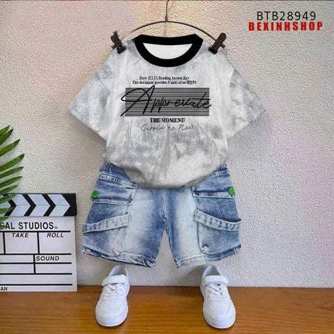 Set Jean wash túi hộp phối dây cực ngầu cho bé trai BTB28949