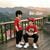Set quần jogger phối áo thun in hình 3D nhà Bé Xinh - outfit cho bé trai ngày Thu BXG2534