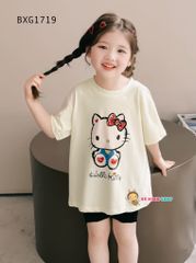 Set áo Hello Kitty Quần legging dễ thương cho bé gái BXG1719