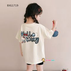 Set áo Hello Kitty Quần legging dễ thương cho bé gái BXG1719