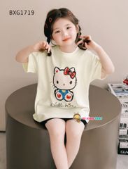 Set áo Hello Kitty Quần legging dễ thương cho bé gái BXG1719