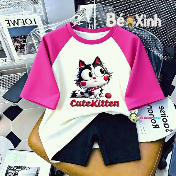 Set legging in 3D mẹ bé nhà Bé xinh cho bé gái BXG2572