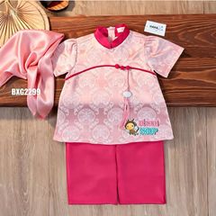 [Tặng Kèm Cham] Bộ lụa Gấm trung thu cho bé gái nhà Bé Xinh Shop BXG2299