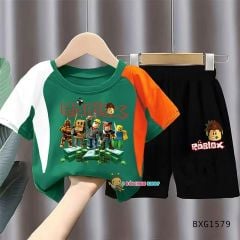 Set áo thun phối màu Roblox dễ thương cho bé trai BXG1579
