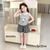 Set áo sát nách phối ren Hello Kitty quần caro BXG2354