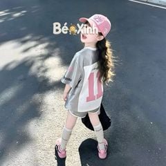 Set thun bóng thể thao hiphop năng động cho bé gái nhà Bé Xinh Shop BXG2495