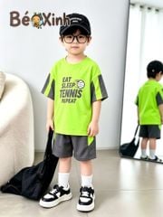 Set thể thao thun lạnh Tennis nhà BexinhshopVN siêu mát - siêu ngầu cho bé trai BXG2414