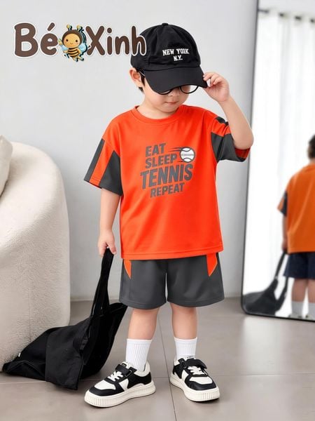 Set thể thao thun lạnh Tennis nhà BexinhshopVN siêu mát - siêu ngầu cho bé trai BXG2414