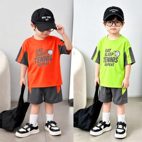 Set thể thao thun lạnh Tennis nhà BexinhshopVN siêu mát - siêu ngầu cho bé trai BXG2414