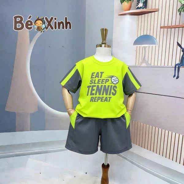 Set thể thao thun lạnh Tennis nhà BexinhshopVN siêu mát - siêu ngầu cho bé trai BXG2414