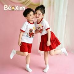 [Tặng Lồng Đèn Mini] - Bộ đồng phục bé trai & bé gái đón trung thu nhà Bé Xinh BXG1849