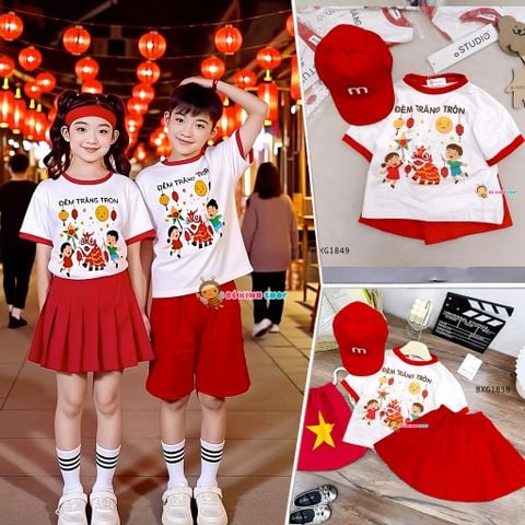 [TRUNG THU] Bộ đồng phục bé trai & bé gái chơi lễ Trung Thu BXG1849