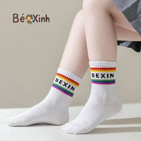 Vớ trẻ em cầu vồng cổ trung - NĂNG ĐỘNG, ÊM ÁI CHO BÉ YÊU BXG2390