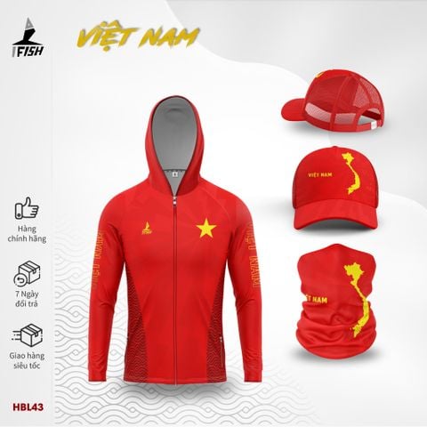 Áo Câu Cá VIỆT NAM ĐỎ