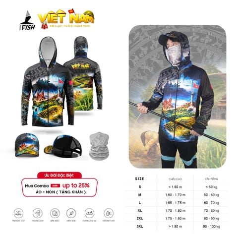 Áo Câu Cá VIỆT NAM ĐỘC LẬP