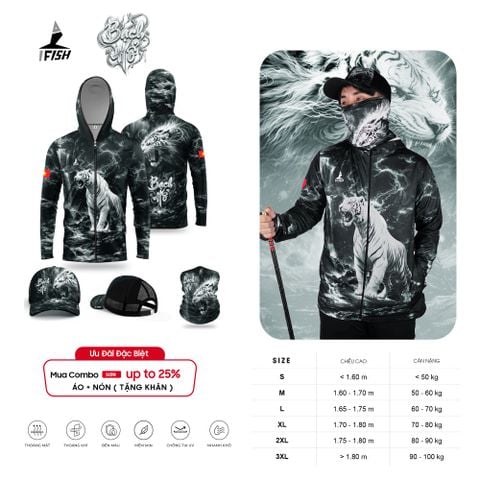 Áo Câu Cá BẠCH HỔ