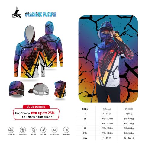 Áo Câu Cá GRADIENT FUTURE