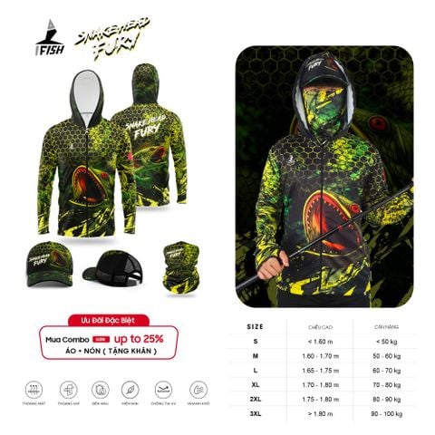 Áo Câu Cá SNAKEHEAD FURY