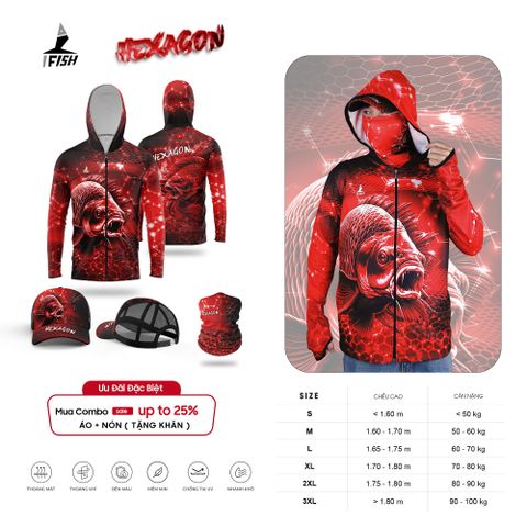 Áo Câu Cá HEXAGON
