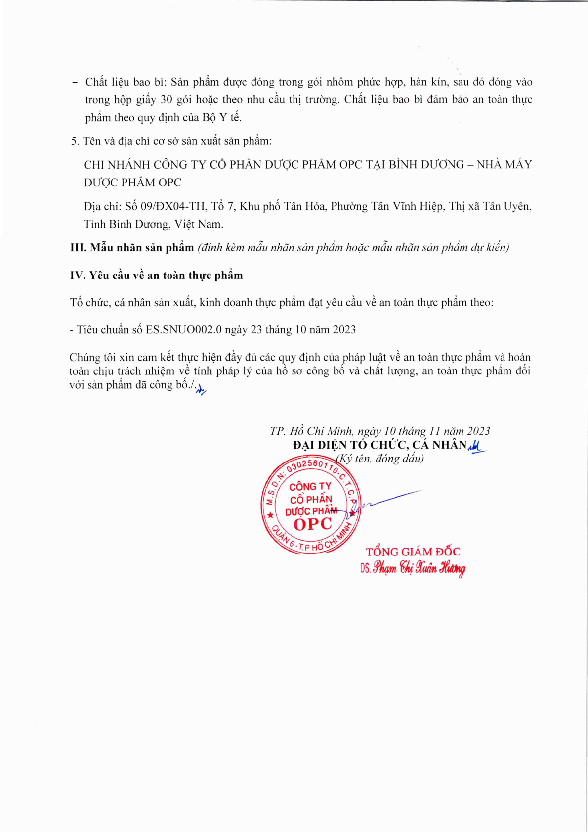  Cao Ích Mẫu OPC (gói 15ml) 
