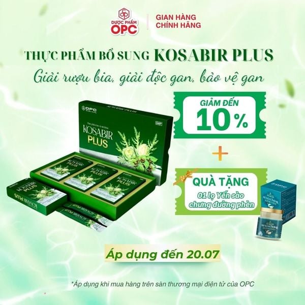  (TPBVSK) Kosabir Plus (3 hộp 10 gói x 15 ml) 