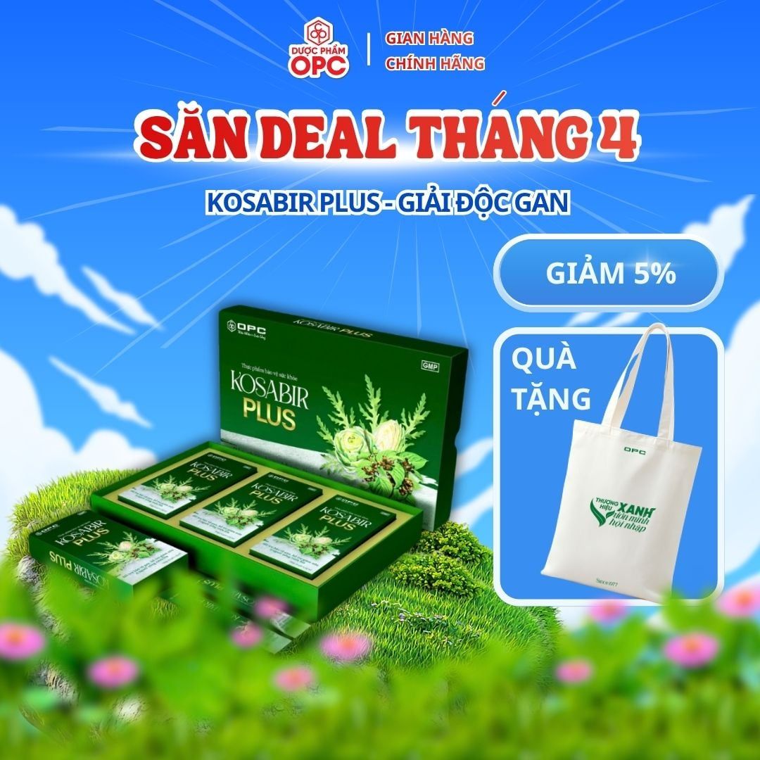  (TPBVSK) Kosabir Plus (3 hộp 10 gói x 15 ml) 