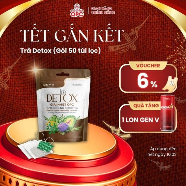  TPBS. TRÀ DETOX (Túi zip 50 gói) 