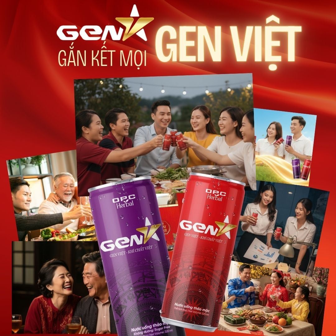  Nước uống thảo mộc Gen V (Lốc 6 lon) 