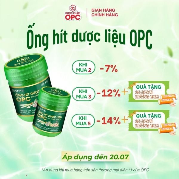  ỐNG HÍT DƯỢC LIỆU OPC 