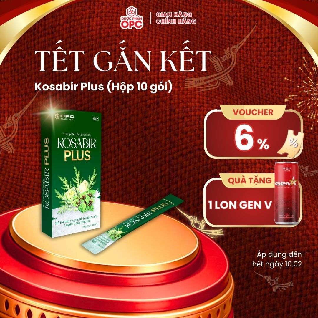  (TPBVSK) Kosabir Plus (3 hộp 10 gói x 15 ml) 