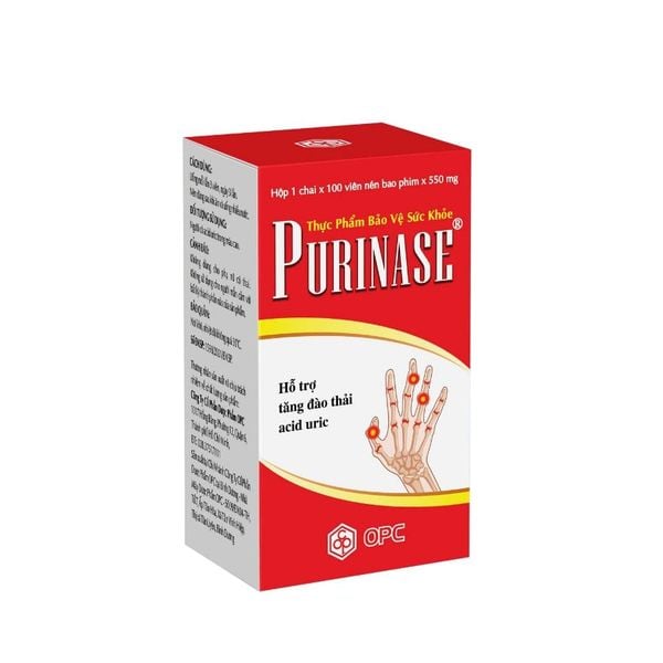  TPBVSK. PURINASE - Hỗ trợ tăng đào thải acid uric. 