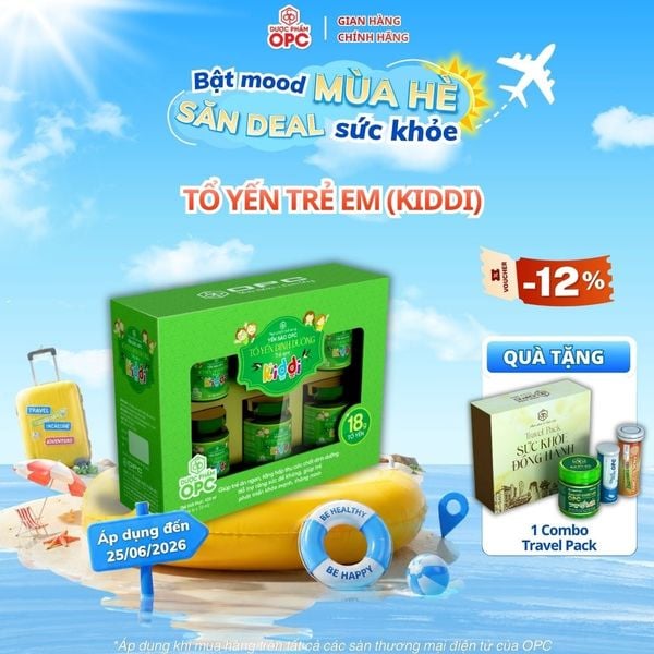  TPBS. YẾN SÀO OPC - TỔ YẾN DINH DƯỠNG TRẺ EM (KIDDI) 