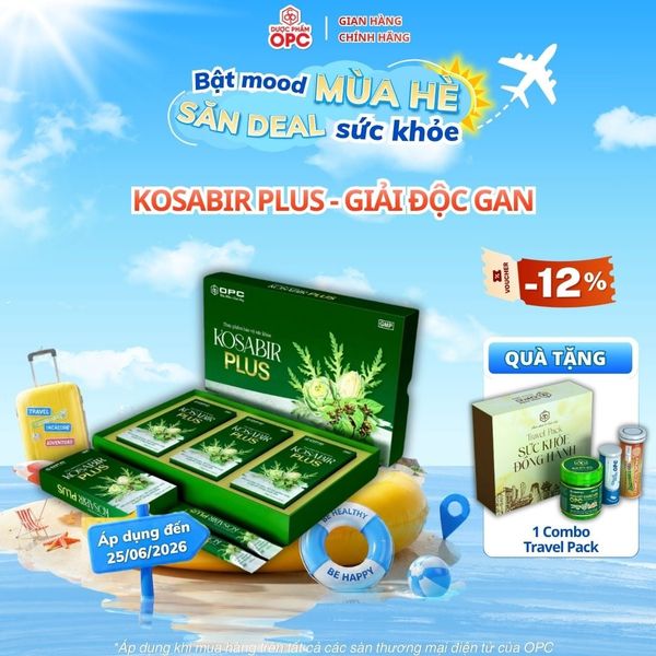  (TPBVSK) Kosabir Plus (3 hộp 10 gói x 15 ml) 