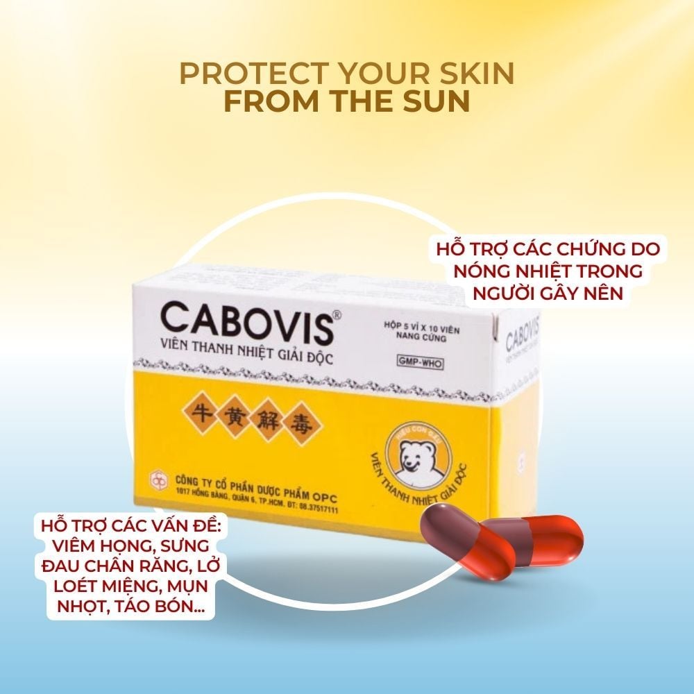  Viên thanh nhiệt giải độc CABOVIS® 