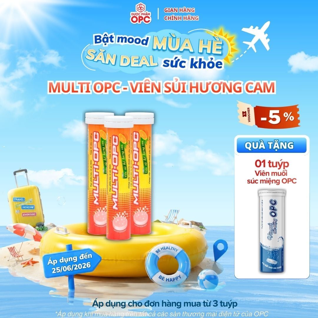  TPBVSK Viên sủi bọt hương cam MULTI - OPC® 