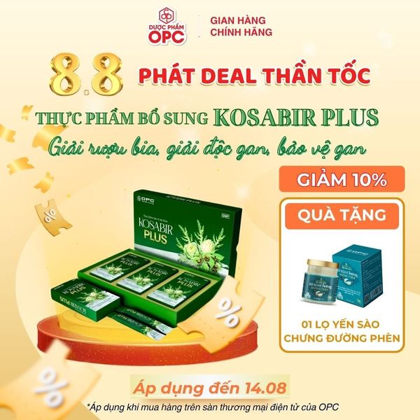  (TPBVSK) Kosabir Plus (3 hộp 10 gói x 15 ml) 